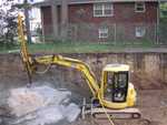 EEI CanAm Excavator Hydraulic Rock Drill at Work (275_G)